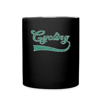 Lettrage cycliste - Mug uni - noir - Devant