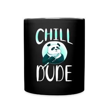 Panda Geschenke Panda Liebhaber - Tasse einfarbig - Schwarz - Vorne