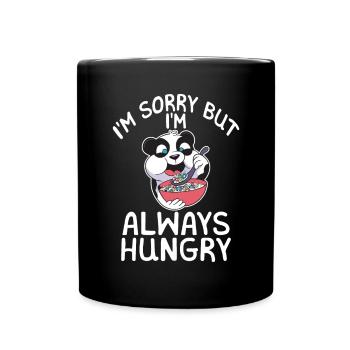 Panda Geschenke Panda Liebhaber - Tasse einfarbig - Schwarz - Vorne