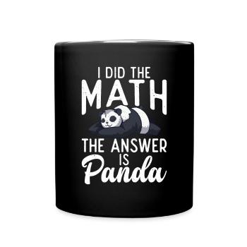 Panda Geschenke Panda Liebhaber - Tasse einfarbig - Schwarz - Vorne