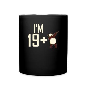 Panda Geschenke Panda Liebhaber - Tasse einfarbig - Schwarz - Vorne