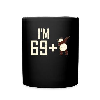 Panda Geschenke Panda Liebhaber - Tasse einfarbig - Schwarz - Vorne