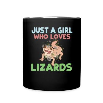 Lizard Lover Lizard Gift Lizard Owner - Full Colour Mug - black - Front