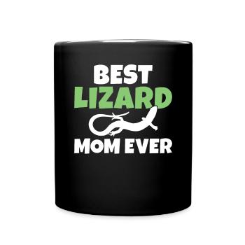 Lizard Lover Lizard Gift Lizard Owner - Full Colour Mug - black - Front