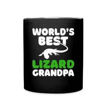 Lizard Lover Lizard Gift Lizard Owner - Full Colour Mug - black - Front