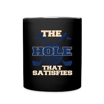 Golf Geschenk Witz Golfspieler Golfer - Tasse einfarbig - Schwarz - Vorne