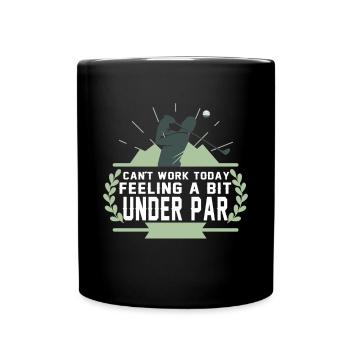 Golf Geschenk Witz Golfspieler Golfer - Tasse einfarbig - Schwarz - Vorne