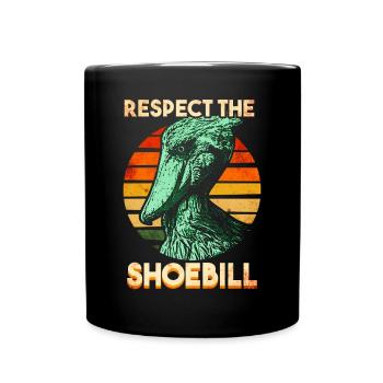 Schuhschnabel Vogel Abu Markub - Tasse einfarbig - Schwarz - Vorne