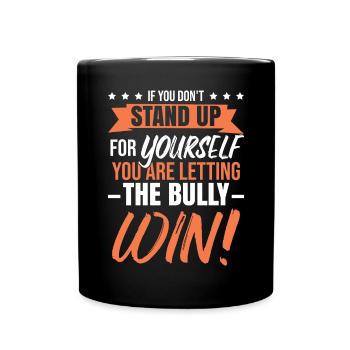 Anti Bullying Unity Day Bully Awareness - Full Colour Mug - black - Front