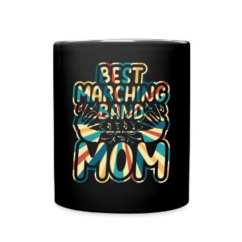 Bagpiper Bagpipe Player Mama - Best Marching Band - Full Colour Mug - black - Front