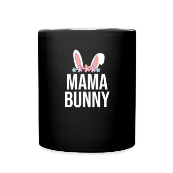 Joyeux lapin de Pâques drôle de jour de Pâques - Mug uni - noir - Devant
