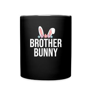 Joyeux lapin de Pâques drôle de jour de Pâques - Mug uni - noir - Devant