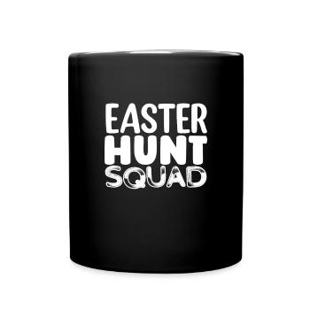 Joyeux lapin de Pâques drôle de jour de Pâques - Mug uni - noir - Devant