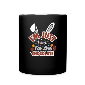 Joyeux lapin de Pâques drôle de jour de Pâques - Mug uni - noir - Devant