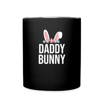 Joyeux lapin de Pâques drôle de jour de Pâques - Mug uni - noir - Devant