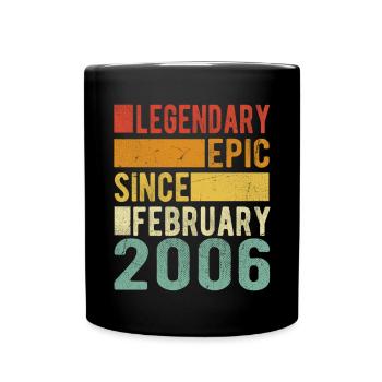 Birthday February 2006 Legendary Epic - Full Colour Mug - black - Front
