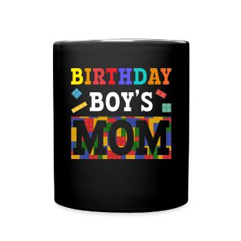 Mère du garçon d’anniversaire Bauklötze - Mug uni - noir - Devant