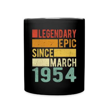 Anniversaire Mars 1954 Épopée légendaire - Mug uni - noir - Devant