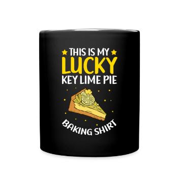 Cake Lime Cake | Lemon Cake Gift - Full Colour Mug - black - Front