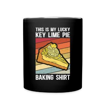 Cake Lemon Cake Lime Cake Gift - Full Colour Mug - black - Front