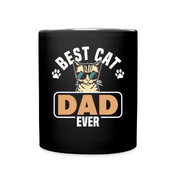 Best cat father ever - Full Colour Mug - black - Front