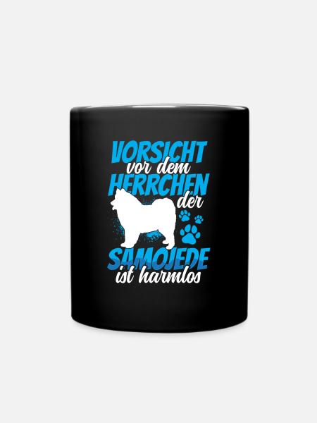 Samojede ist harmlos Samojedenspitz - Tasse einfarbig - Schwarz