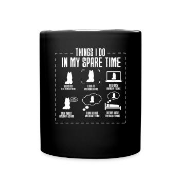American Eskimo - Full Colour Mug - black - Front