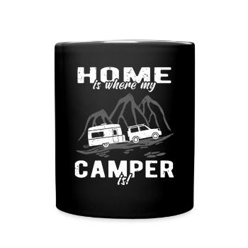 Camping Caravan Caravan Owners - Full Colour Mug - black - Front