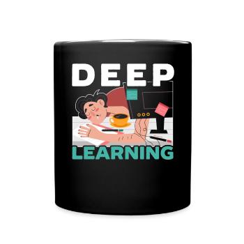 Deep Learning AI Intelligence artificielle Robotique - Mug uni - noir - Devant