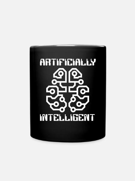 Artificially Intelligent Artificial Intelligence - Full Colour Mug - black