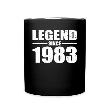 40. Geburtstag Jahrgang 1983 Legend Since 1983 - Tasse einfarbig - Schwarz - Vorne