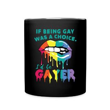 Drôle de cadeau du Mois de la fierté gaie - Mug uni - noir - Devant