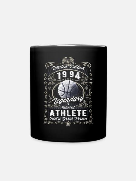 Vintage 1994 Basketball Geburtstag Geschenk Hobby - Tasse einfarbig - Schwarz