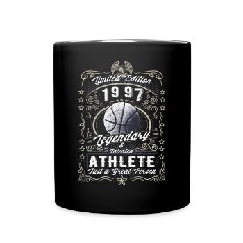 Vintage 1997 Basketball Cadeau d’anniversaire Hobby - Mug uni - noir - Devant