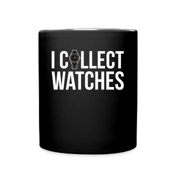 Je collectionne les montres Montres Chemise de collection - Mug uni - noir - Devant