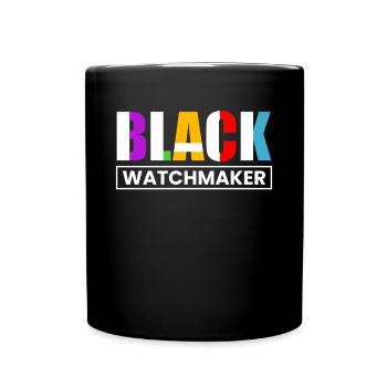 Cadeau Chemise Horloger Noir - Mug uni - noir - Devant