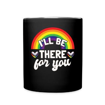 LGBTQ Rainbow Pride Month - Full Colour Mug - black - Front