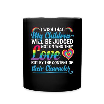 Mois de la fierté des mamans LGBTQ - Mug uni - noir - Devant