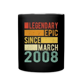 Birthday March 2008 Legendary Epic - Full Colour Mug - black - Front