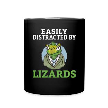Lizard Lover Lizard Gift Lizard Owner - Full Colour Mug - black - Front