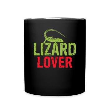 Eidechsenliebhaber Eidechse Geschenk Eidechse Besitzer - Tasse einfarbig - Schwarz - Vorne
