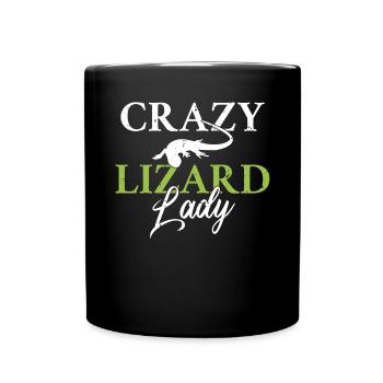 Eidechsenliebhaber Eidechse Geschenk Eidechse Besitzer - Tasse einfarbig - Schwarz - Vorne