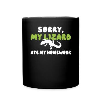 Lizard Lover Lizard Gift Lizard Propriétaire - Mug uni - noir - Devant