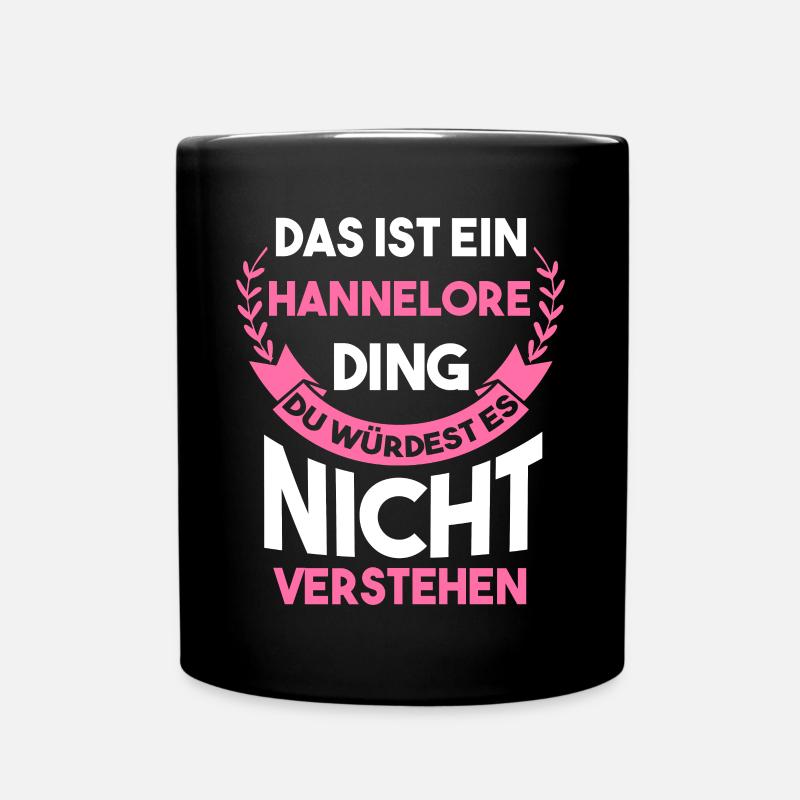 Hannelore - Tasse einfarbig - Schwarz