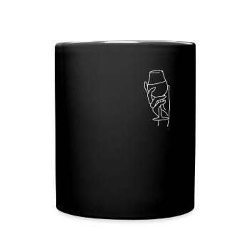 Wine Glass - Red Wine White Wine Lovers - Full Colour Mug - black - Front
