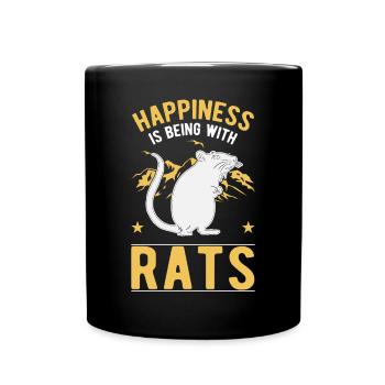 Rat Luck Rat Owner Domestic Rat - Full Colour Mug - black - Front