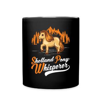 Shetland Pony Flüsterer Shetland Pony Whisperer - Mug uni - noir - Devant