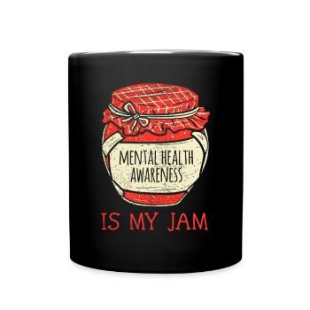 Sensibilisation à la santé mentale mignonne et amusante - Mug uni - noir - Devant