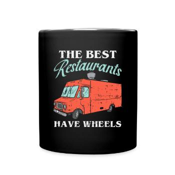 Taco Truck, Food Truckfoodiefood-Liebhaber - Tasse einfarbig - Schwarz - Vorne