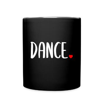 Niedlich Tanzvibingfreundlich - Tasse einfarbig - Schwarz - Vorne